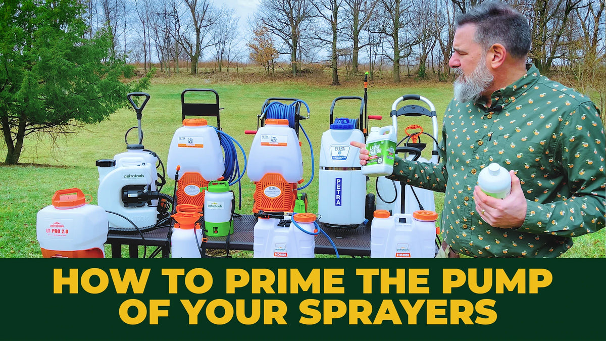 How to prime the pump of your sprayers