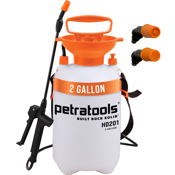 garden sprayer 2 gallon Hand Pump Sprayer | PetraTools HD201 2 Gallon Sprayer