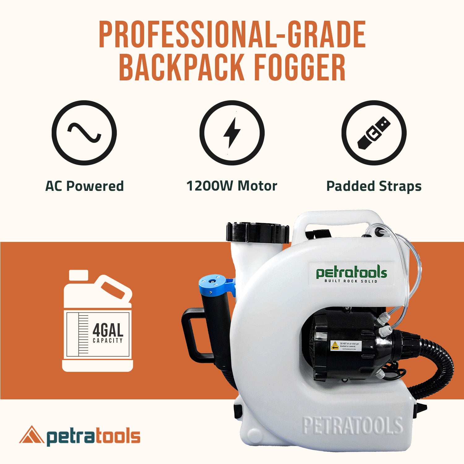 Backpack Fogger | PetraTools ULV Electric Fogger (4 gal) - PETRATOOLS