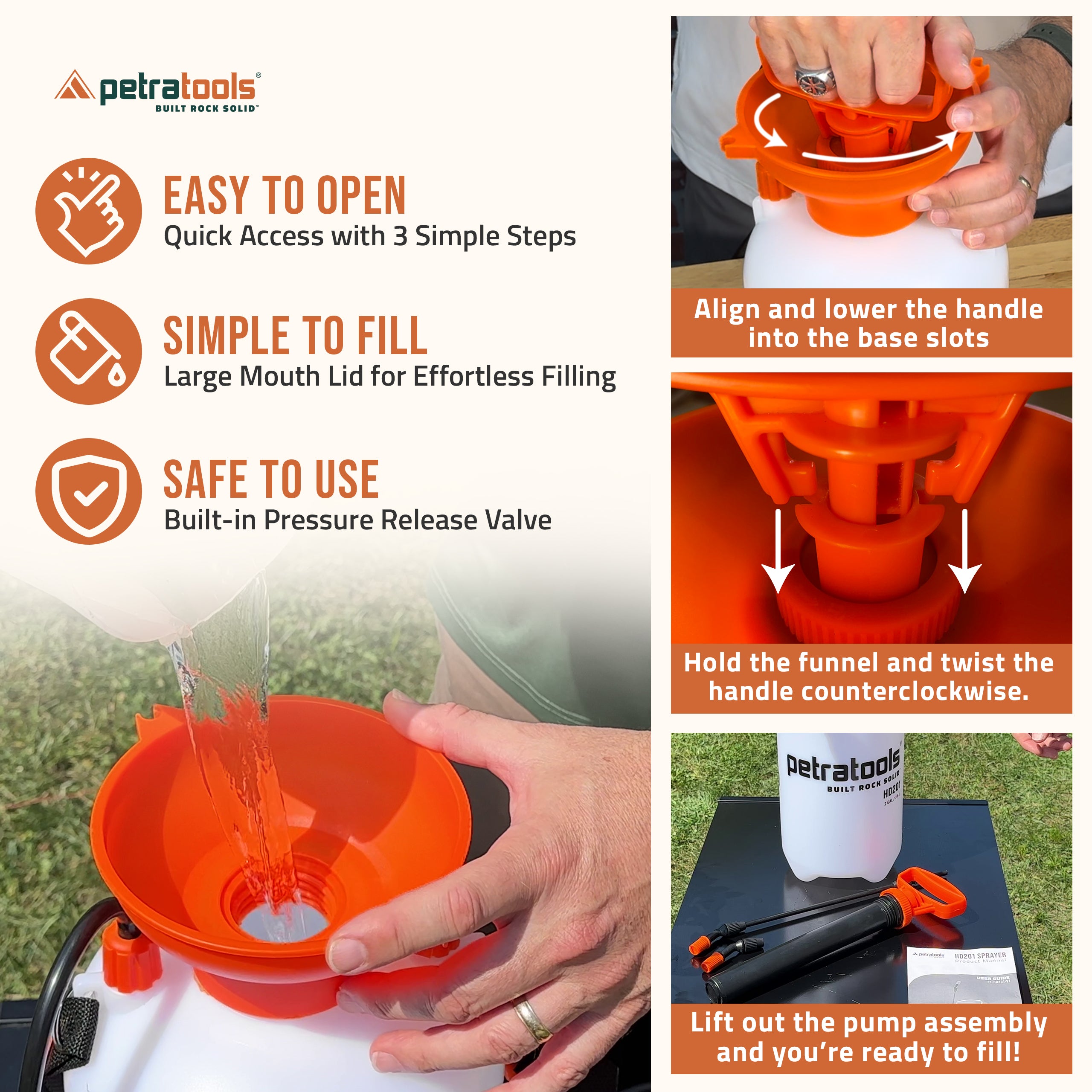 PetraTools HD201 2-Gallon Pump Sprayer