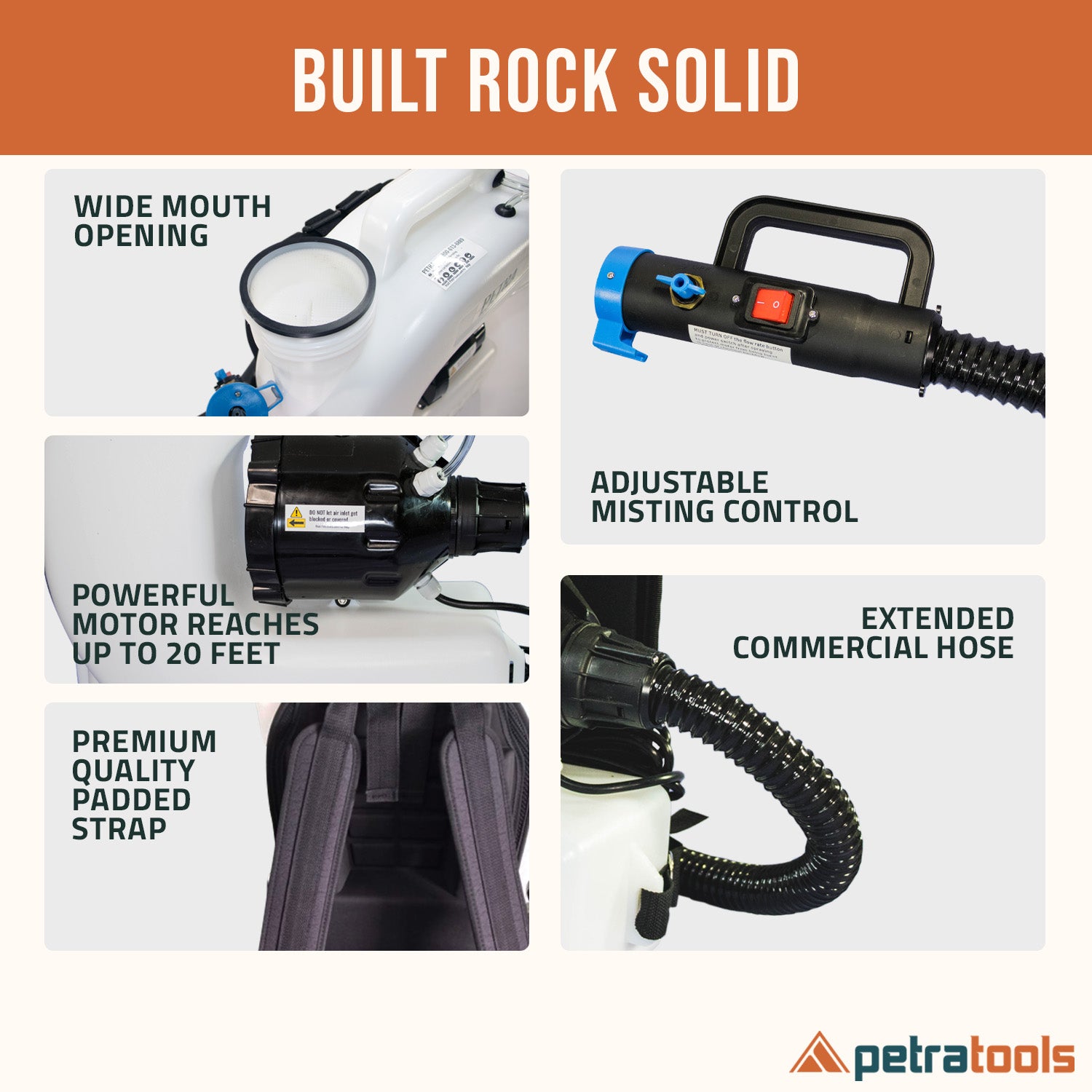 Backpack Fogger | PetraTools ULV Electric Fogger (4 gal) - PETRATOOLS