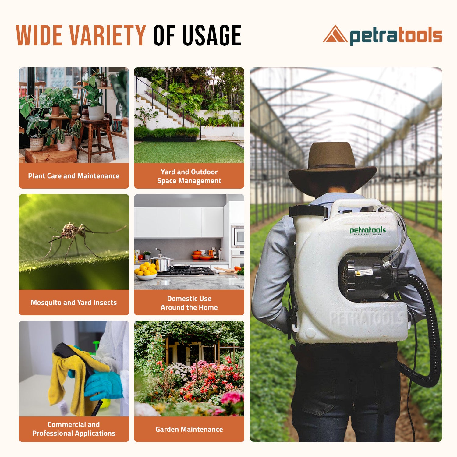 Backpack Fogger | PetraTools ULV Electric Fogger (4 gal) - PETRATOOLS