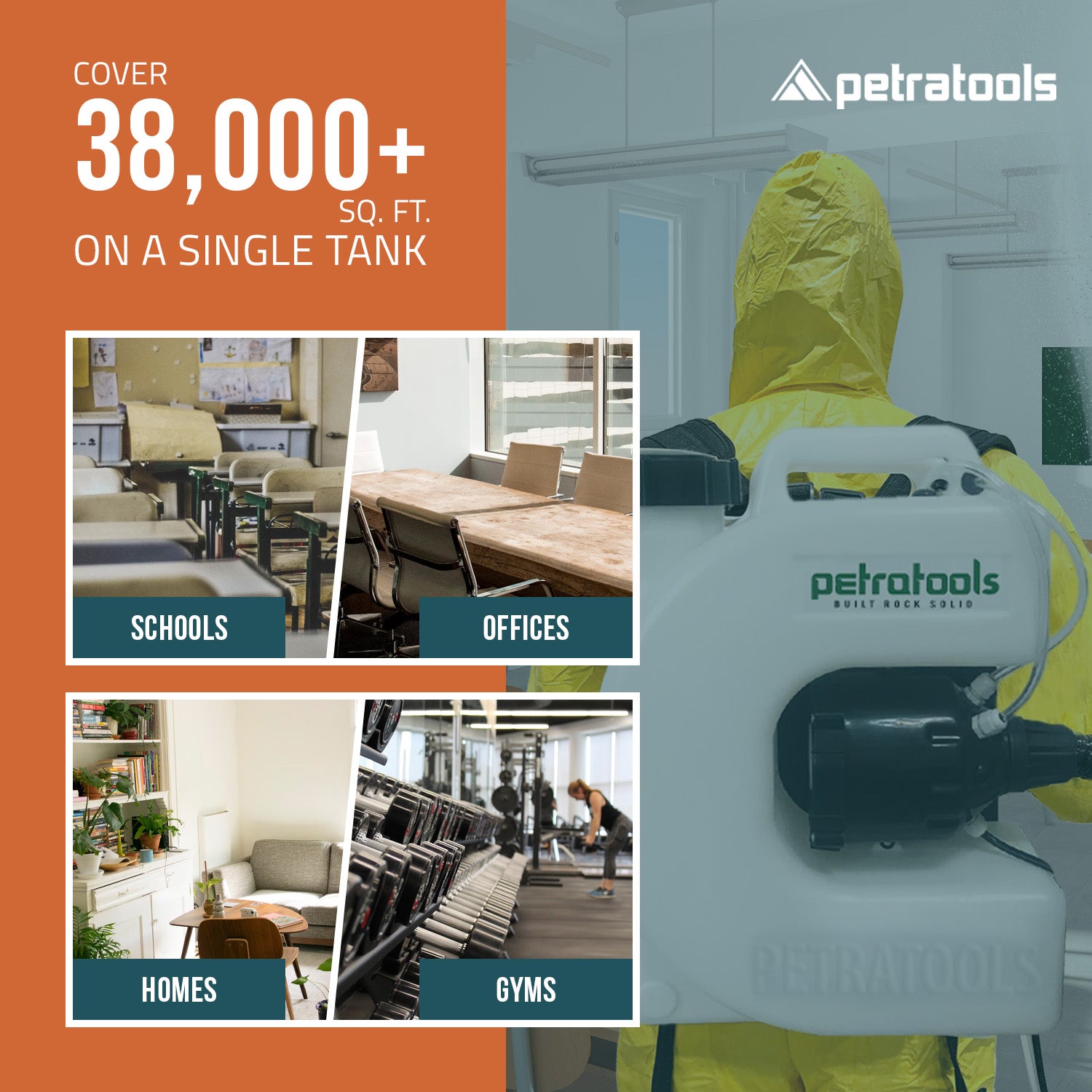 Backpack Fogger | PetraTools ULV Electric Fogger (4 gal) - PETRATOOLS