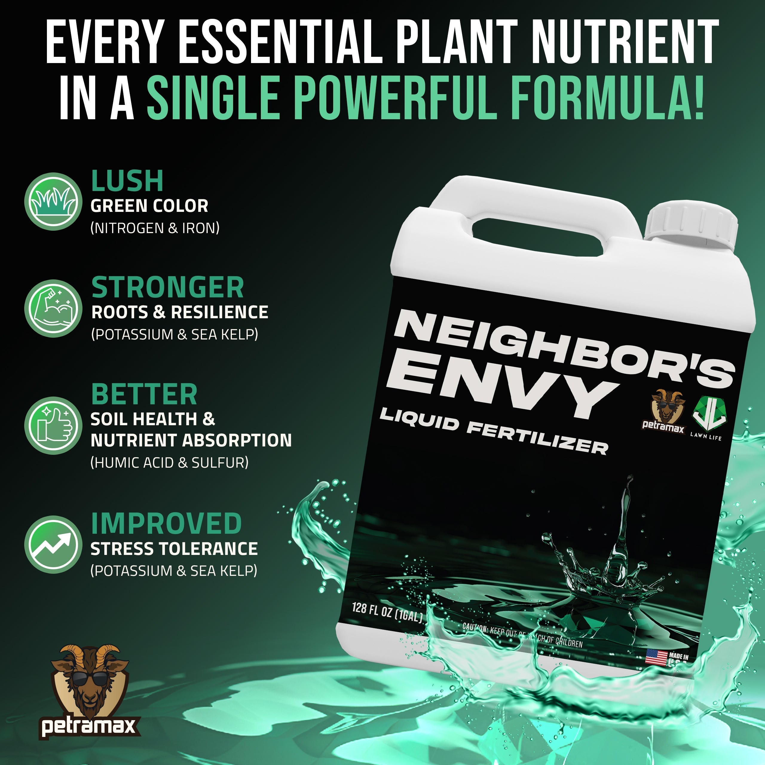 Petramax Neighbor's Envy Liquid Fertilizer – PETRATOOLS