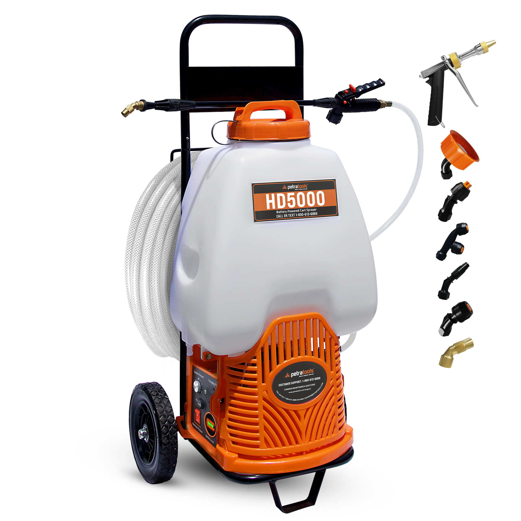 PetraTools Battery Cart Sprayer (6.5 Gallon) - HD5000