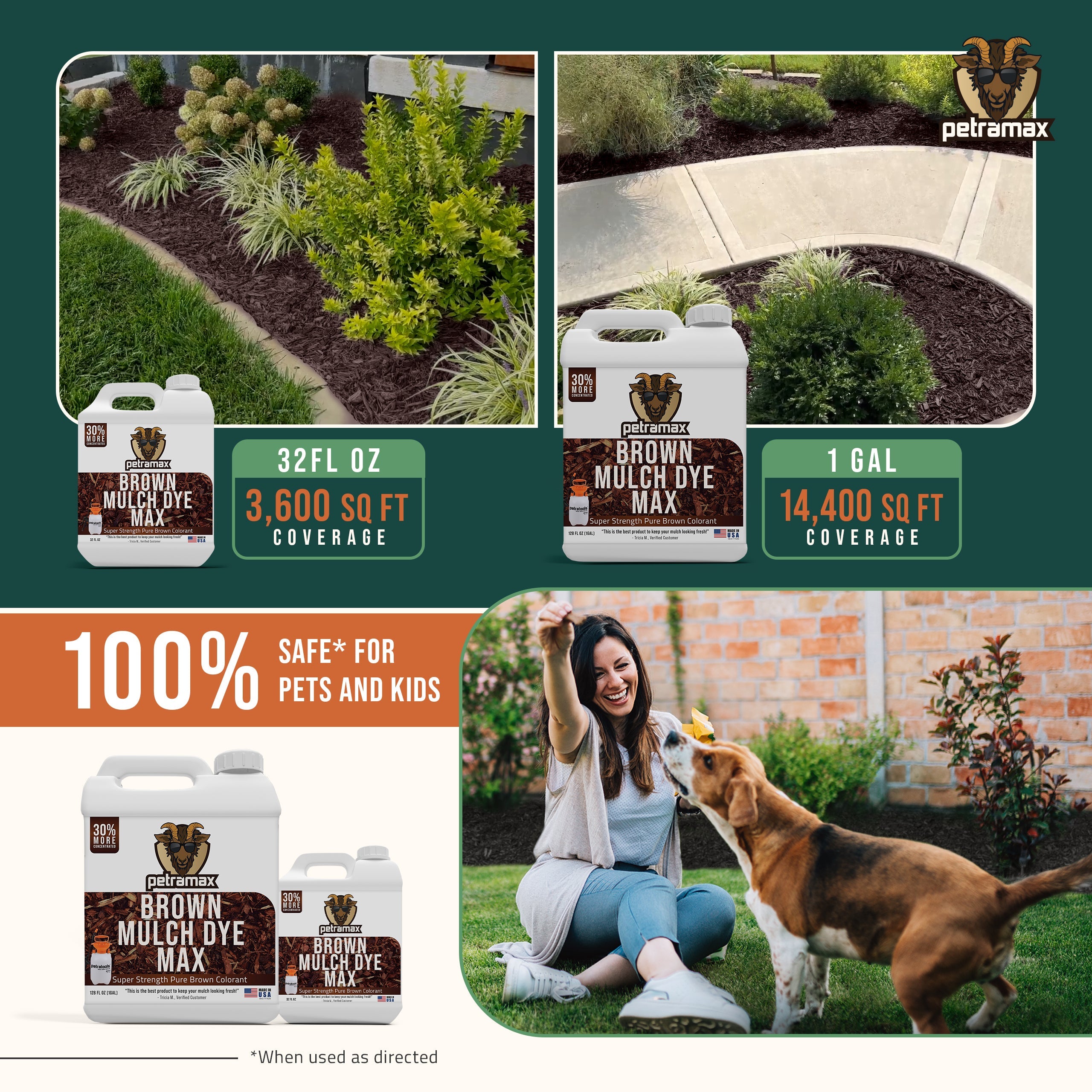 Petramax Brown Mulch Dye