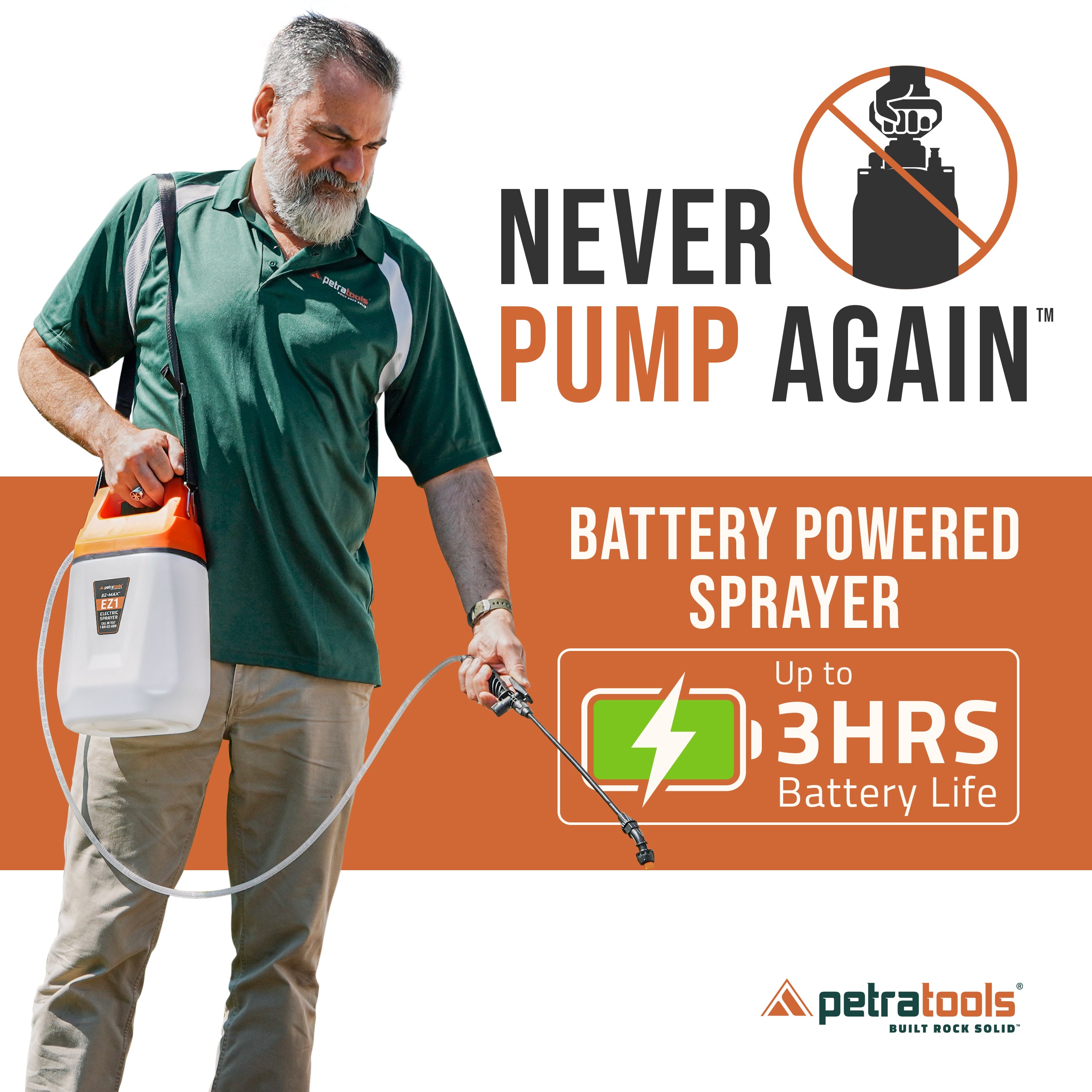 Petratools EZ1 Electric Battery Sprayer - PETRATOOLS
