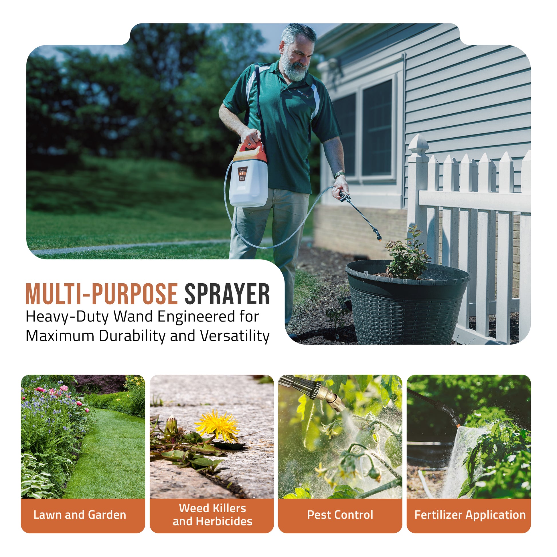 herbicide sprayers Petratools EZ1 Electric Battery Sprayer