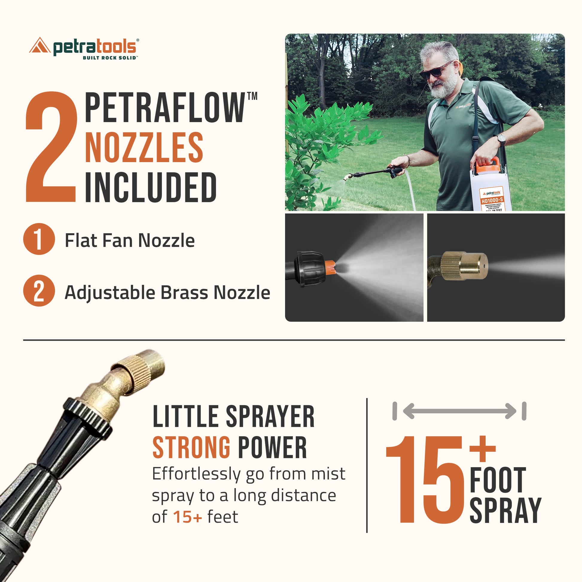long distance garden sprayer PETRATOOLS BATTERY SPRAYER (1 Gallon) - HD1000-S