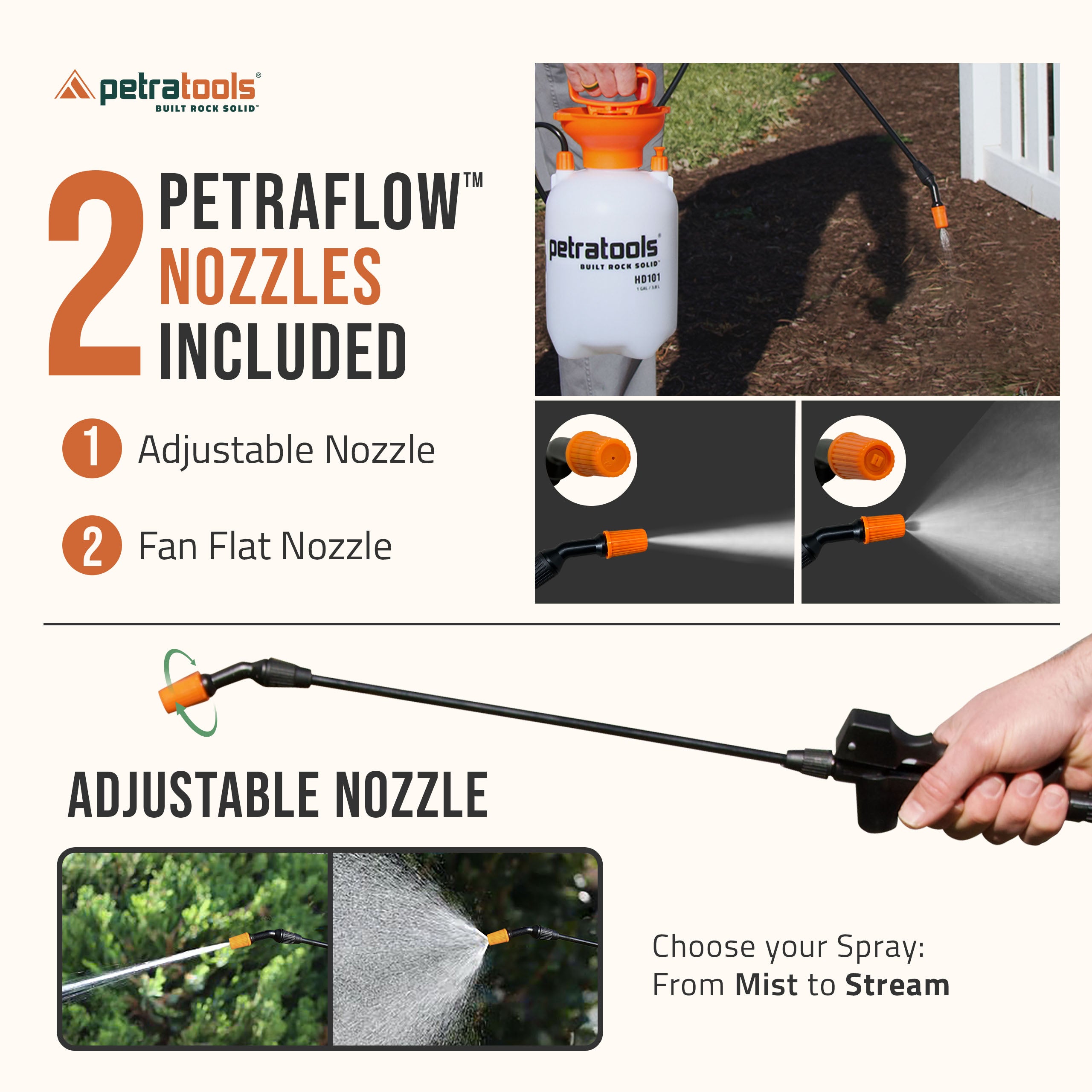 PetraTools HD101 1-Gallon Pump Sprayer