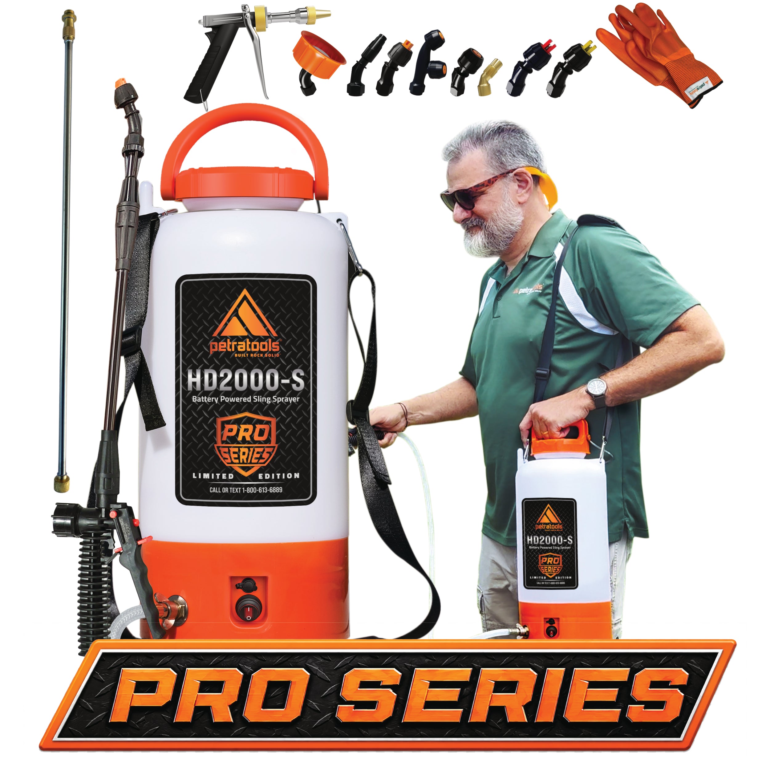 PetraTools 2 Gallon Battery Sprayer - HD2000-S