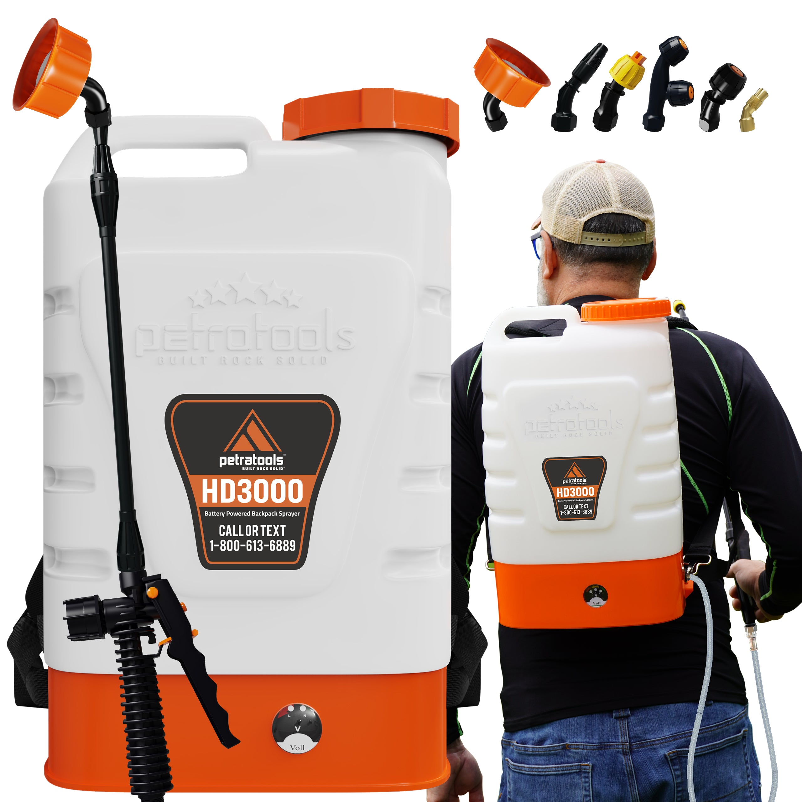 Petratools HD3000 Battery Powered Backpack Sprayer