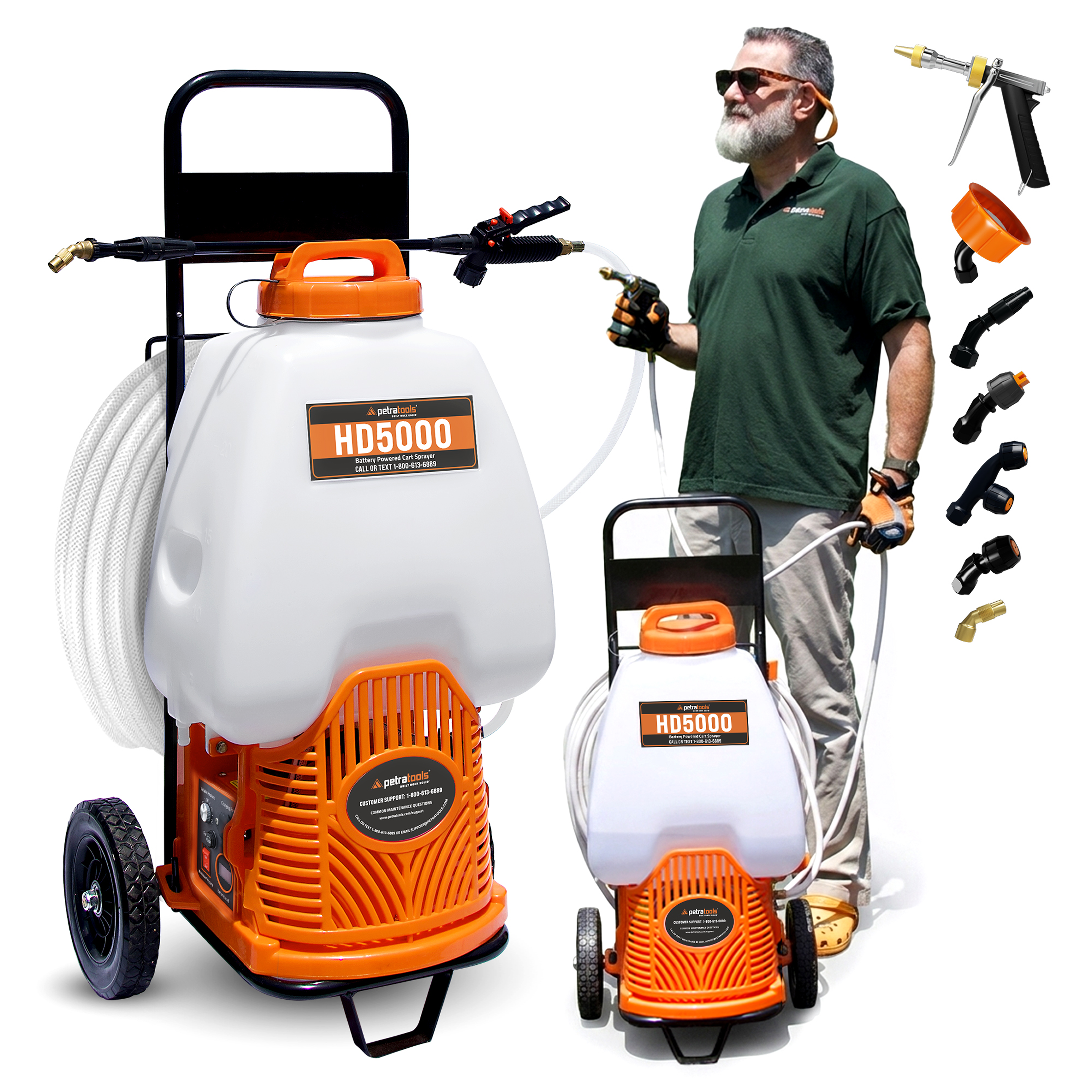 PetraTools Battery Cart Sprayer (6.5 Gallon) - HD5000