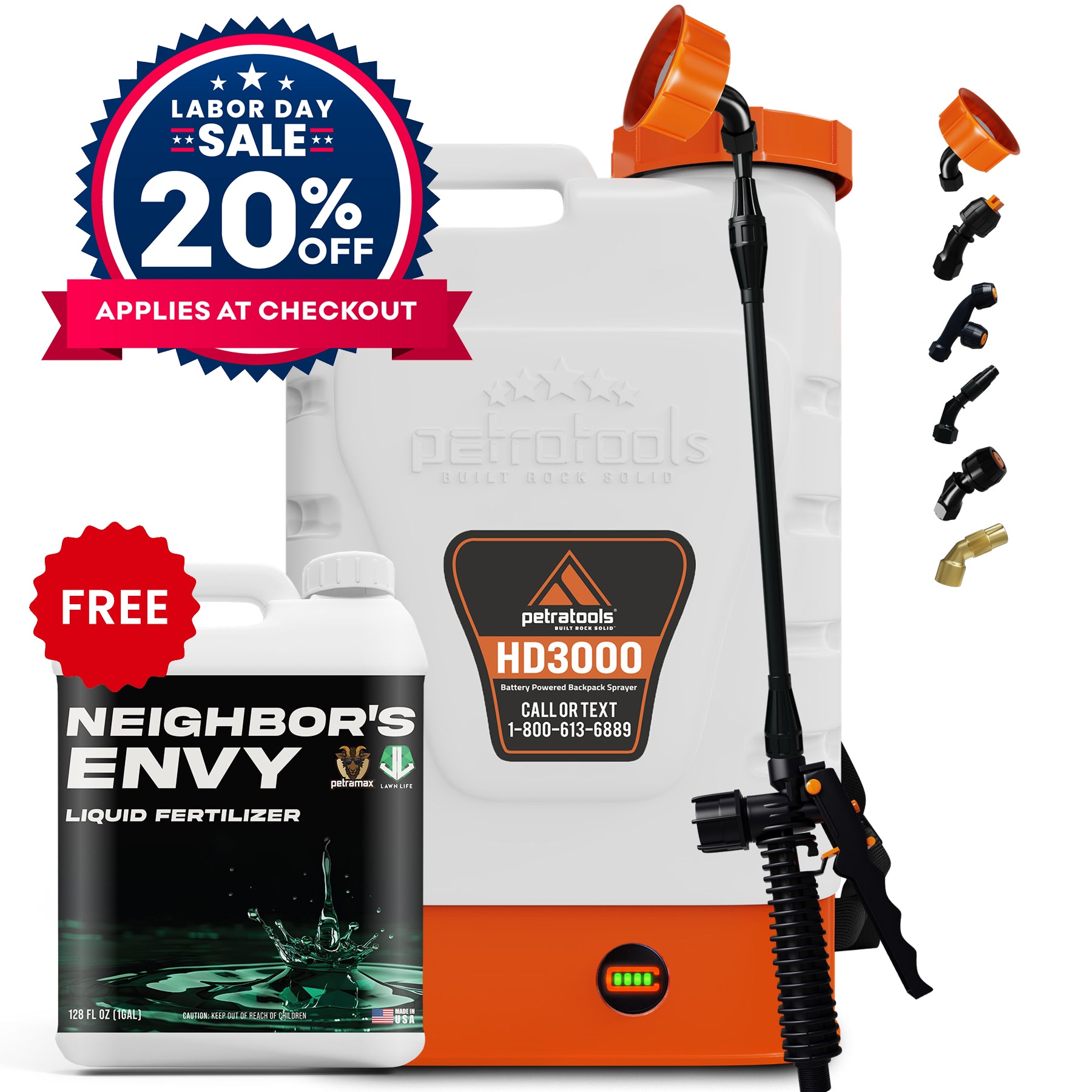 Petratools HD3000 + FREE Neighbor's Envy Fertilizer