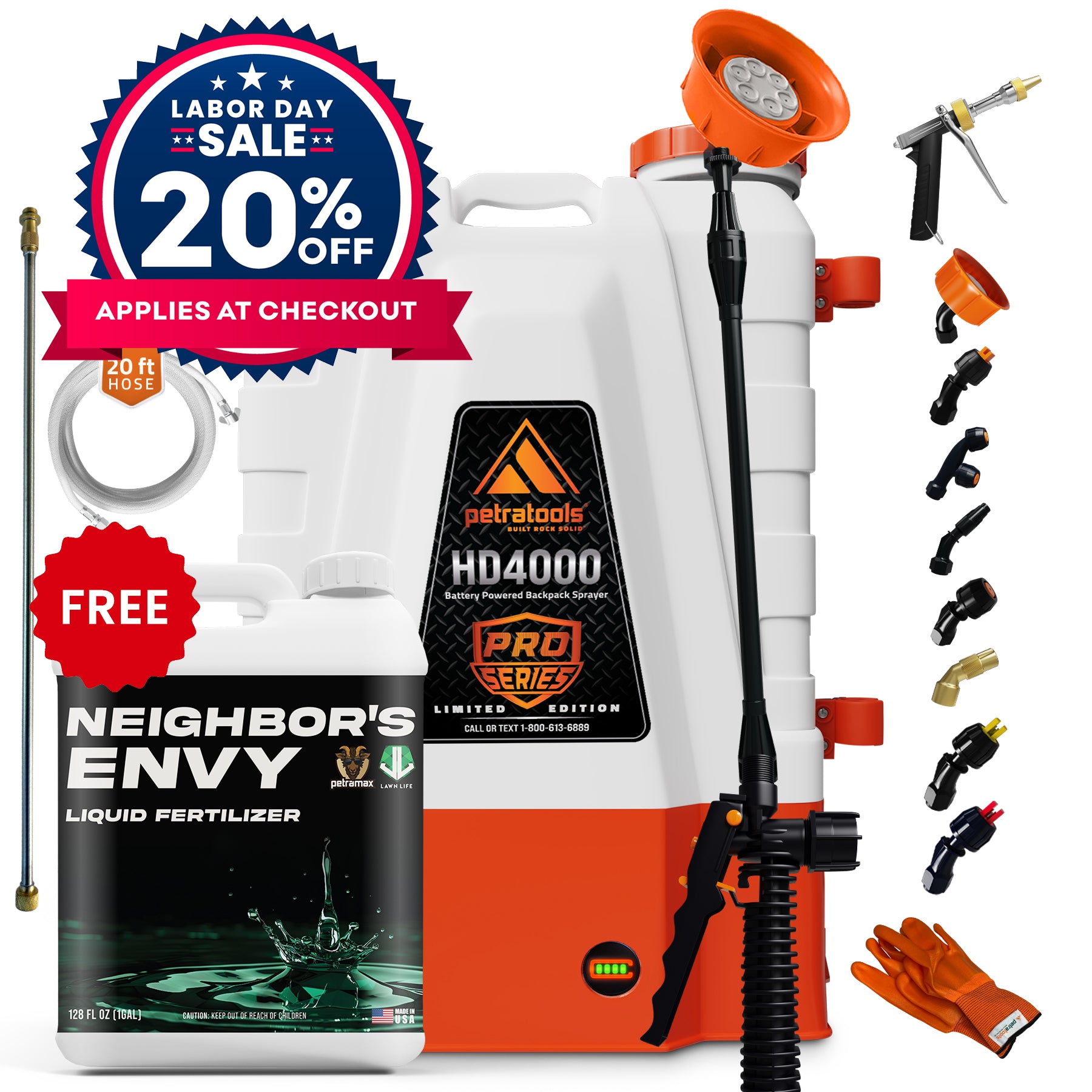 Petratools HD4000 + FREE Neighbor's Envy Fertilizer