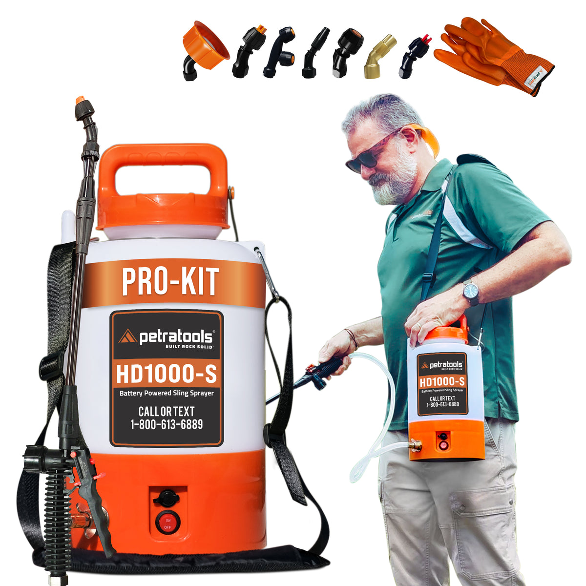 PETRATOOLS BATTERY SPRAYER (1 Gallon) - HD1000-S