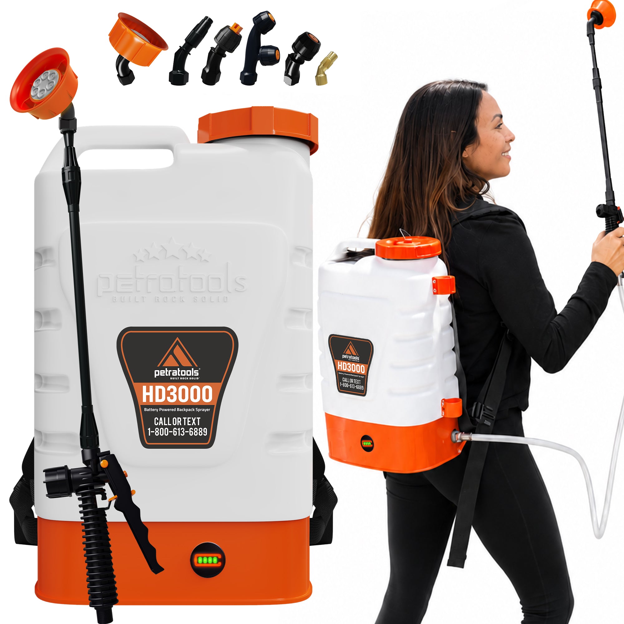 Petratools HD3000 Battery Powered Backpack Sprayer