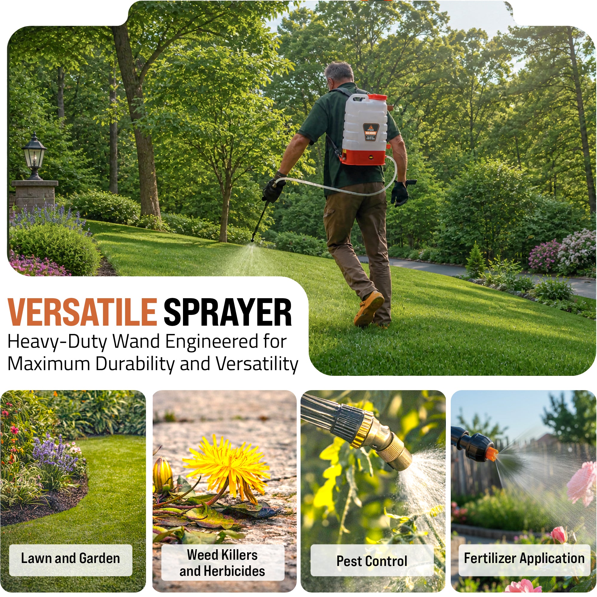 Petratools HD3000 Battery Powered Backpack Sprayer