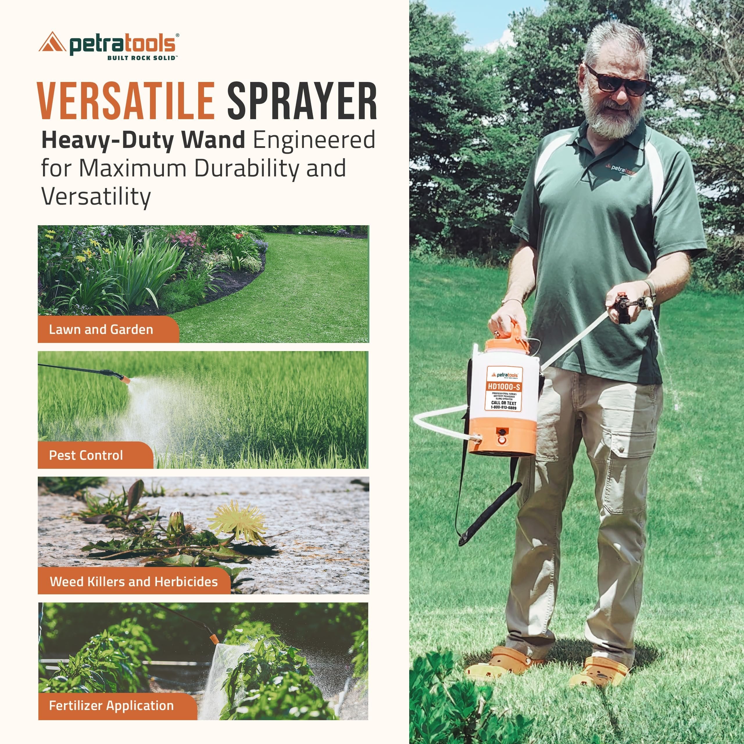 PETRATOOLS BATTERY SPRAYER (1 Gallon) - HD1000-S